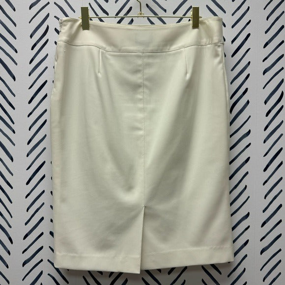 8 - W by Worth New York White Pencil Skirt