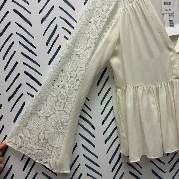 L - NWT! Elizabeth & James Lija Long Sleeved Blouse