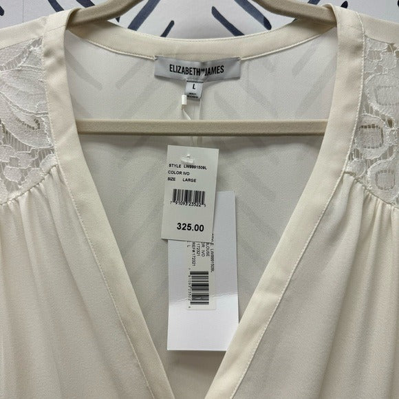 L - NWT! Elizabeth & James Lija Long Sleeved Blouse