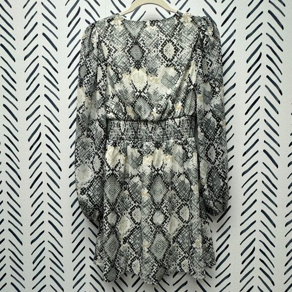 S - Leith Snake Print Dress