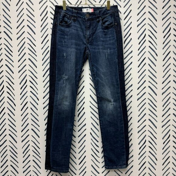 4 - Cabi #3750 Tuxedo Straight Leg Jeans