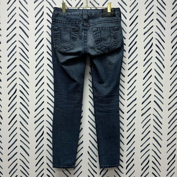 24/00 - True Religion Dark Wash Straight Leg Jeans