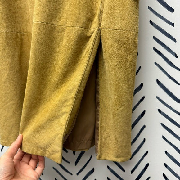 6 - Vintage Oscar de la Renta Suede Skirt with Side Tie
