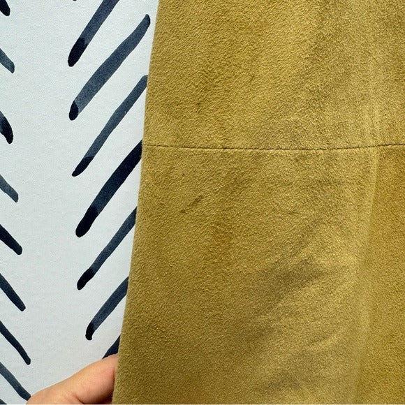 6 - Vintage Oscar de la Renta Suede Skirt with Side Tie