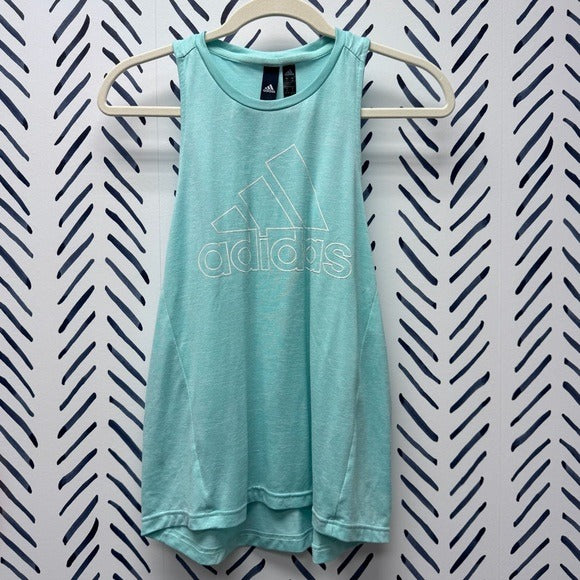 Adidas Light Teal Racer Back Tank Top - S